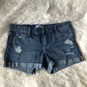 PAIGE Denim Jean Distressed Shorts Size 26